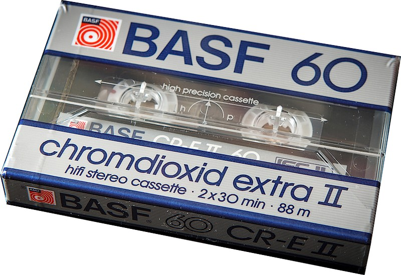Compact Cassette BASF Chromdioxid Extra II 60 "CR-E II" Type II Chrome 1985 Europe