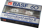 Compact Cassette BASF Chromdioxid Extra II 60 "CR-E II" Type II Chrome 1985 Europe