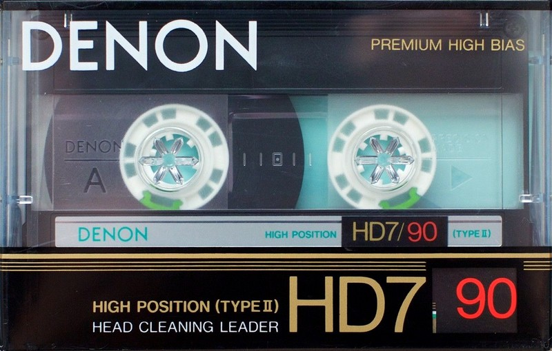 Compact Cassette Denon HD7 90 Type II Chrome 1987 Europe, USA