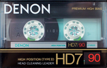 Compact Cassette Denon HD7 90 Type II Chrome 1987 Europe, USA