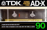 Compact Cassette TDK AD-X 90 Type I Normal 1985 North America