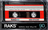 Compact Cassette RAKS High Dynamic 90 Type I Normal 1977 Europe