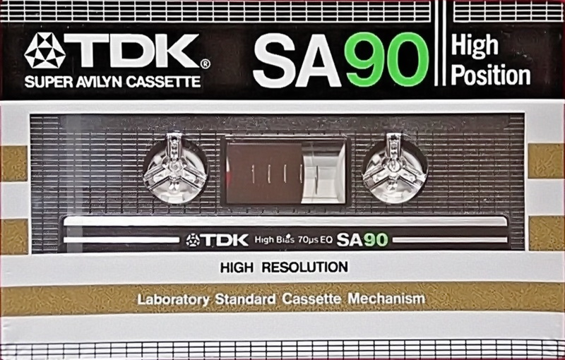 Compact Cassette TDK SA 90 Type II Chrome 1982 USA