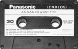 Compact Cassette Panasonic 30 sec "KX-C030" Endless Cassette Germany