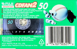 Compact Cassette Fuji CDFAN 50 "CDFAN2 60 U A" Type II Chrome 1998 North America