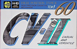 Compact Cassette TDK CV-II 60 "CV2-60R" Type II Chrome 1991 Japan