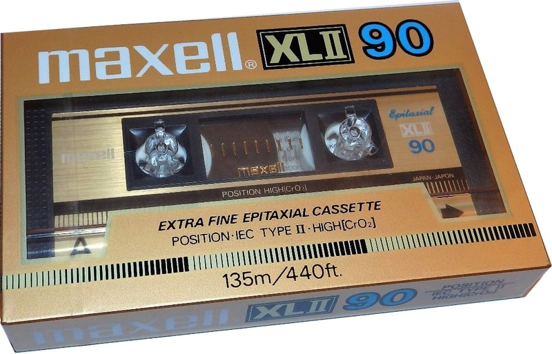 Compact Cassette Maxell XLII 90 Type II Chrome 1985 Europe
