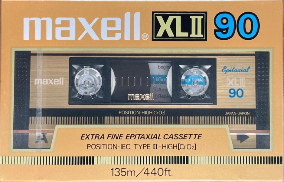 Compact Cassette Maxell XLII 90 Type II Chrome 1985 Europe
