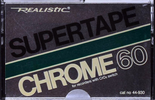 Compact Cassette Realistic Chrome 60 "44-930" Type II Chrome 1978 USA