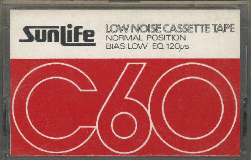 Compact Cassette Sunlife 60 Type I Normal 1973 Japan