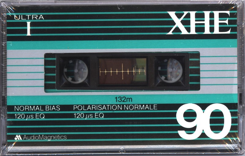 Compact Cassette Audio Magnetics XHE Ultra 1 90 Type I Normal 1982 Canada