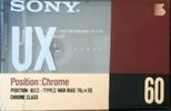 Compact Cassette Sony UX 60 Type II Chrome 1990 Europe