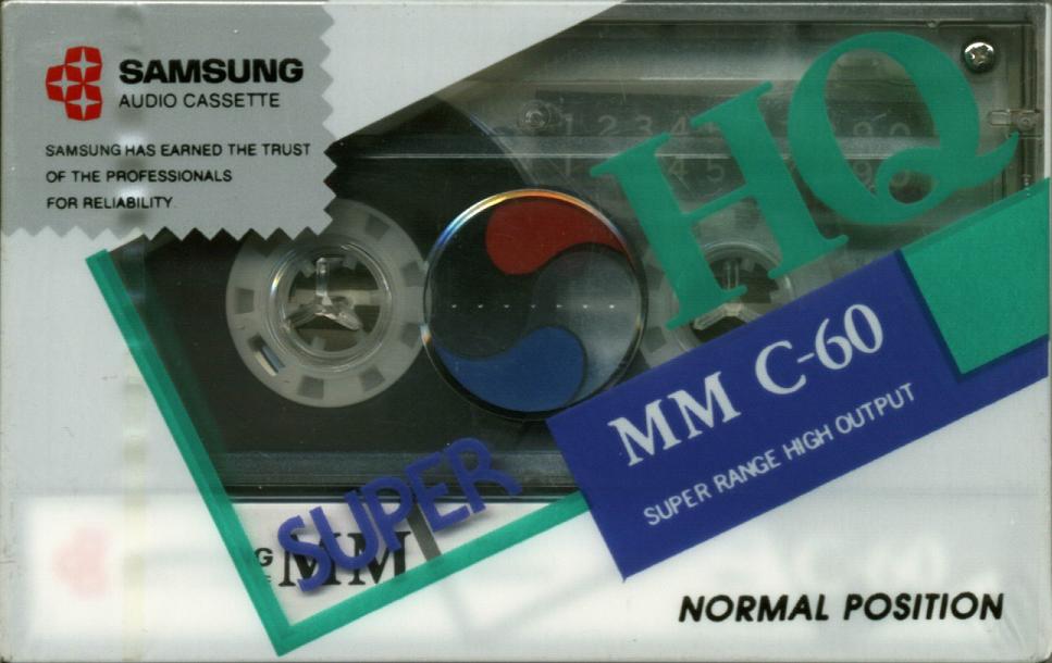 Compact Cassette Samsung MM 60 Type I Normal 1993 Europe