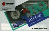 Compact Cassette Samsung MM 60 Type I Normal 1993 Europe
