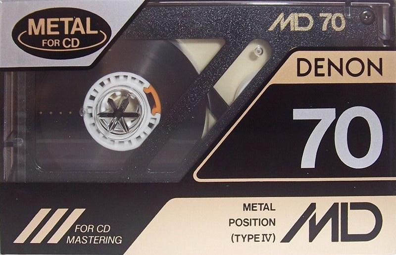 Compact Cassette Denon MD 70 "MD70P" Type IV Metal 1990 Japan