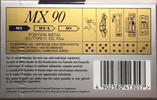 Compact Cassette Maxell MX 90 Type IV Metal 1995 Europe