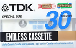 Compact Cassette TDK EC Endless 30 sec "EDL-30EB" Endless Cassette 1990 Europe