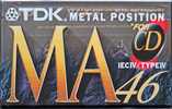 Compact Cassette TDK MA 46 "MA-46" Type IV Metal 1994 Europe