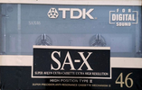 Compact Cassette TDK SA-X 46 "SA-X46M" Type II Chrome 1990 Japan