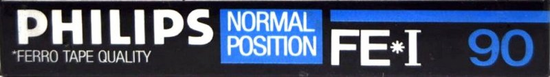 Compact Cassette Philips FE-I 90 Type I Normal 1985 Europe
