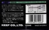 Compact Cassette KEEP CDX 46 Type I Normal 1985 Japan