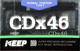Compact Cassette KEEP CDX 46 Type I Normal 1986 Japan