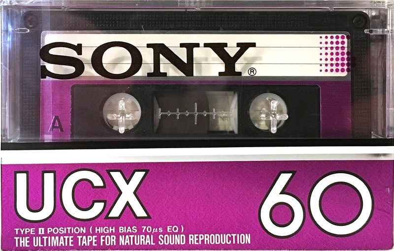 Compact Cassette Sony UCX 60 Type II Chrome 1983 USA