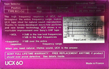 Compact Cassette Sony UCX 60 Type II Chrome 1983 USA