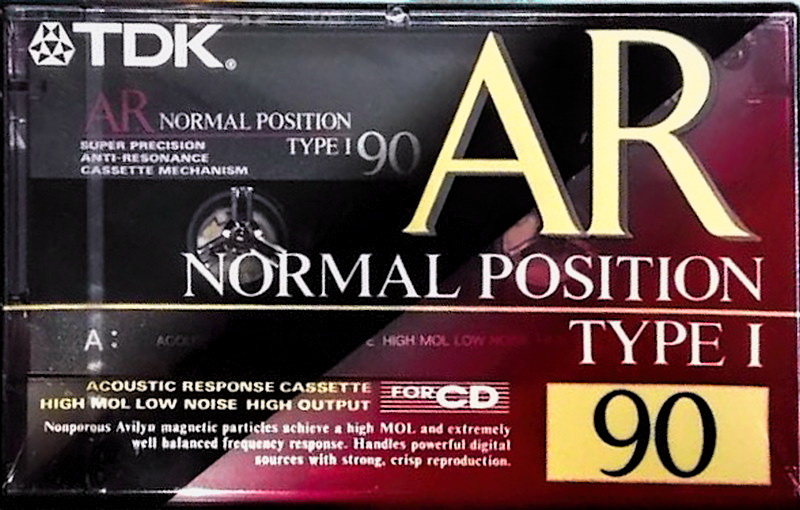Compact Cassette TDK AR 90 "AR-90R" Type I Normal 1992 Japan