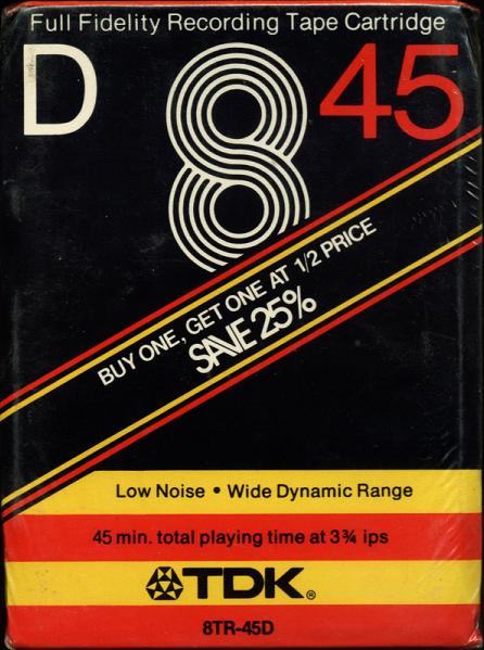 TRACK-8 TDK 45 "D" Type I Normal 1975 USA