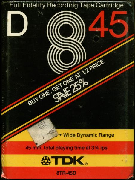 TRACK-8 TDK 45 "D" Type I Normal 1975 USA