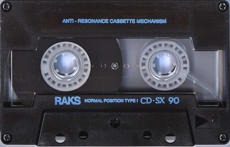 Compact Cassette RAKS CD-SX 90 Type I Normal 1990 Europe