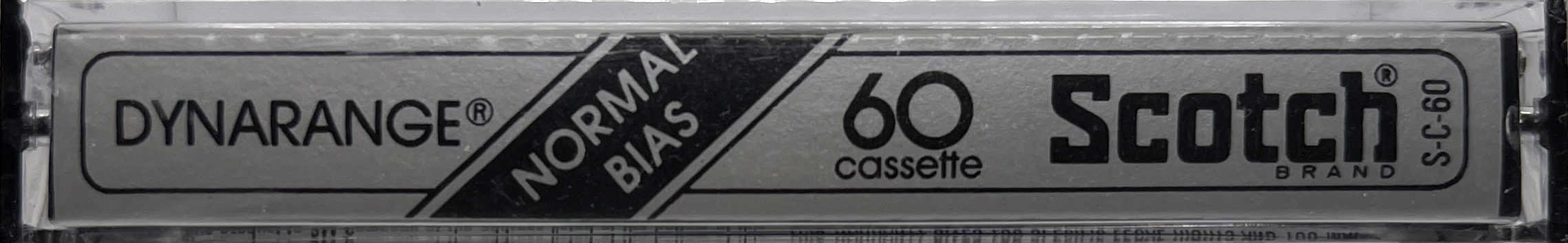 Compact Cassette Scotch Dynarange 60 Type I Normal 1979 USA