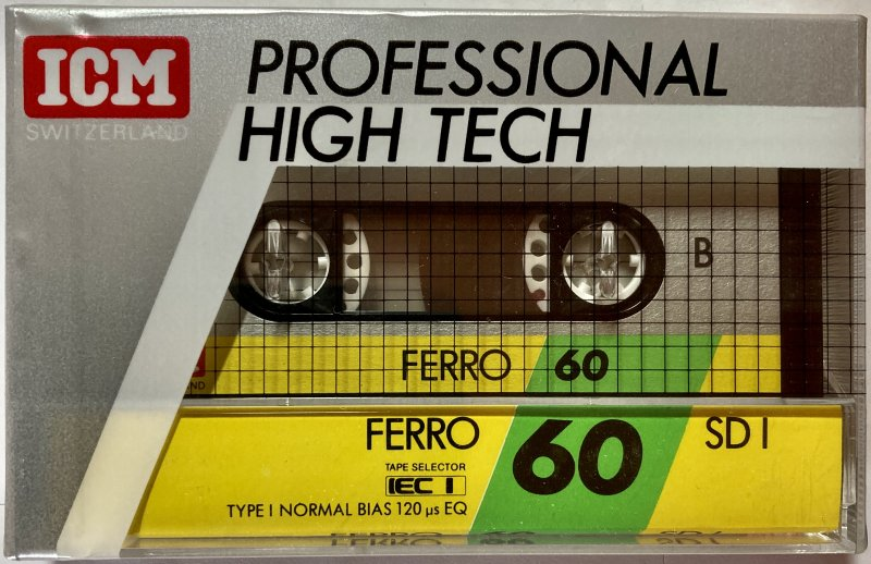 Compact Cassette ICM SD I 60 Type I Normal 1987 Europe