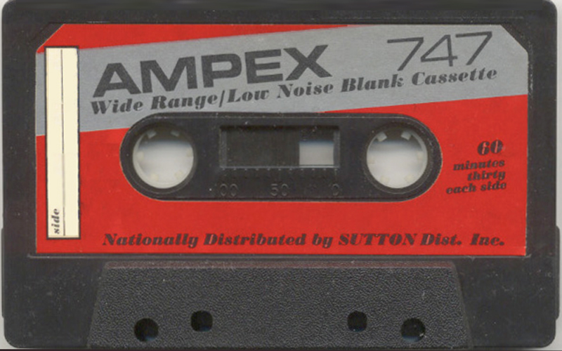 Compact Cassette Ampex 747 60 Type I Normal 1975 USA