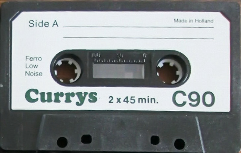 Compact Cassette Currys Standard 90 Type I Normal 1978 UK