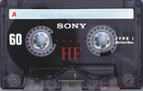 Compact Cassette Sony HF 60 Type I Normal 1995 North America