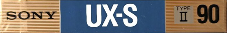 Compact Cassette Sony UX-S 90 Type II Chrome 1988 Japan