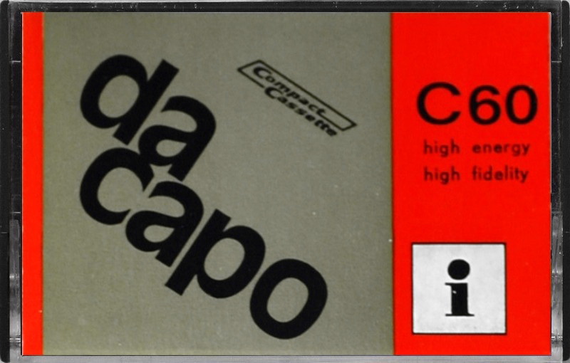 Compact Cassette Da Capo 60 Type I Normal 1980 Italy