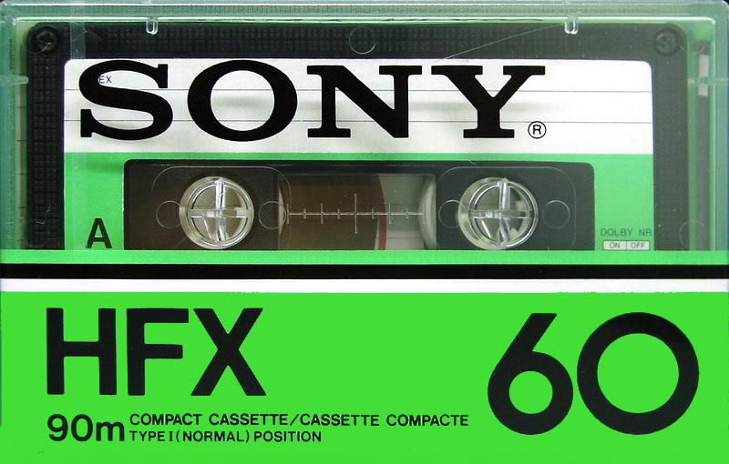 Compact Cassette Sony HFX 60 Type I Normal 1978 USA