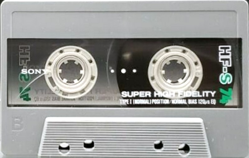 Compact Cassette Sony HF-S 74 Type I Normal 1989 Japan