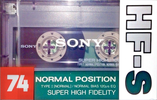 Compact Cassette Sony HF-S 74 Type I Normal 1989 Japan
