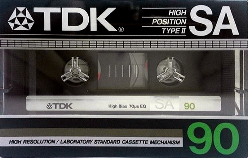 Compact Cassette TDK SA 90 Type II Chrome 1984 USA