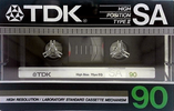 Compact Cassette TDK SA 90 Type II Chrome 1984 USA