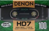 Compact Cassette Denon HD7 100 "HD7-100GED" Type II Chrome 1994 North America