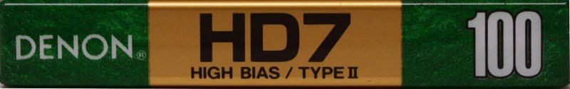 Compact Cassette Denon HD7 100 "HD7-100GED" Type II Chrome 1994 North America
