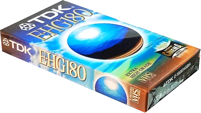 VHS, Video Home System TDK E-HG 180 "E-180EHGBA" Type I Normal 1999 Europe