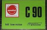 Compact Cassette Mondial 90 Type I Normal Germany