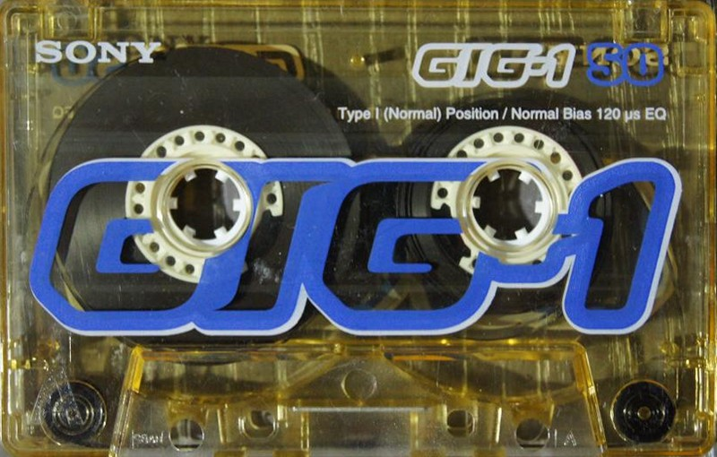 Compact Cassette Sony GIG-1 50 "C-50GIG1A" Type I Normal 1996 Japan