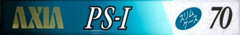 Compact Cassette AXIA PS-I / PS-1 70 "PS-1 B 70" Type I Normal 1991 Japan
